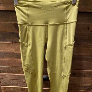 LULULEMON. Swift speed leggings with pockets. Lime green. 4